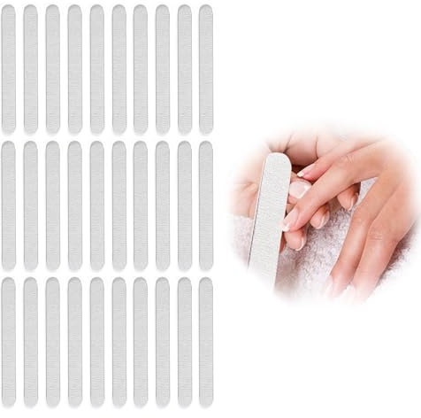 30 Pièces Limes A Ongles, Limes A Ongles Professionnelles,Lime a Ongles Professionnel,Double Face pour Manucure Cosmétique,Salon de Coiffure, Animaux Domestiques, Maison