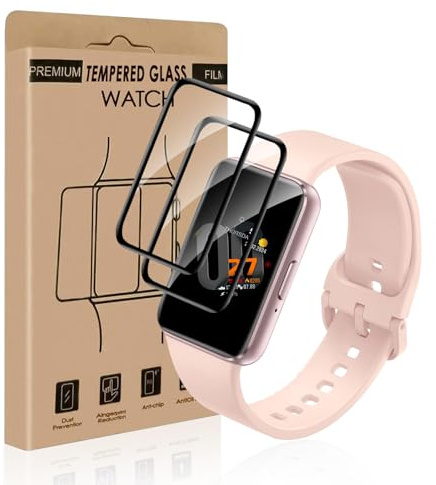 Carantee 2 Stück für Panzerglas für Samsung Galaxy Fit 3 Schutzfolie, Hohe Auflösung Displayschutzfolie für Samsung Galaxy Fit 3, Stoßfeste Hohe Empfindlichkeit Schutzglas Folie