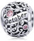 Lorrifal Oktober October 925 Sterling Silber Original Geburtsstein Charms passend für Pandora Armbänder Geburtstag Geschenk für Frauen Mädchen Mutter Tochter
