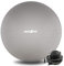 MAXXIVA® Gymnastikball 75 cm Anti-Burst mit Luftpumpe bis 250 kg hautfreundlicher Sitzball Reha Hometraining Balanceball Yoga Pilates Sport Fitnessball(75 cm, Silber)