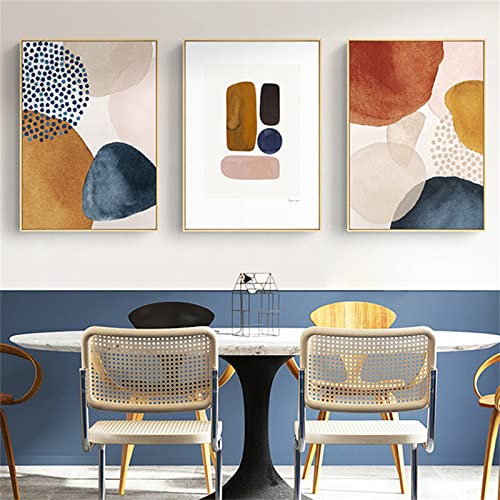 TROYSINC Morandi, set di 3 poster artistici nordici, senza cornice, moderni e semplici, arte da parete (stile A, 50 x 70 cm)