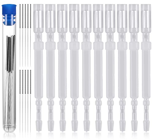 10pcs Remplacement de la Broche de Sonde, Remplacement de la Broche de Sonde Tactile avec 10pcs Aiguilles de Nettoyage de Buse d'Imprimante 3D Convient pour Bltouch, 3D Touch, CR Touch
