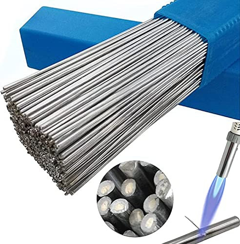 Solution Welding Flux-Cored Rods,Metal Universal Welding Wire 2 mm,Flux Core Welding Wire,Aluminum Welding Rods Low Temperature Easy Melt Solution Welding Flux-Cored Rods (50 Pcs)
