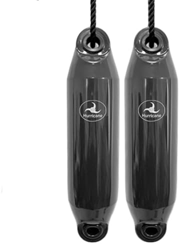 Hurricane Fenders Original Series Boat Fender PM01 40cm x 10cm (16 x 4) - Grey - Pack Of Two