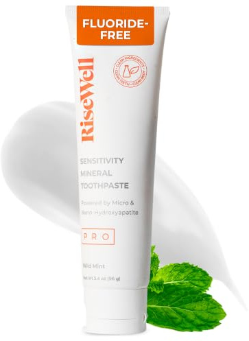 RiseWell PRO Nano Hydroxyapatite Toothpaste Fluoride Free, Wild Mint, 3.4oz