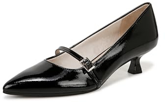 LifeStride Womens Madelyn Kitten Heel Pump Black Patent 7.5 M