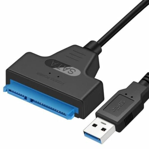 SATA cable SSD Adapter - USB 3.0 To SATA 22 Pin 2.5 Inch Hard Disk Drive SSD Adaptor Connector Lead Cable, Hard Disk Drive Reader, External Converter for SSD/HDD Data Transfer