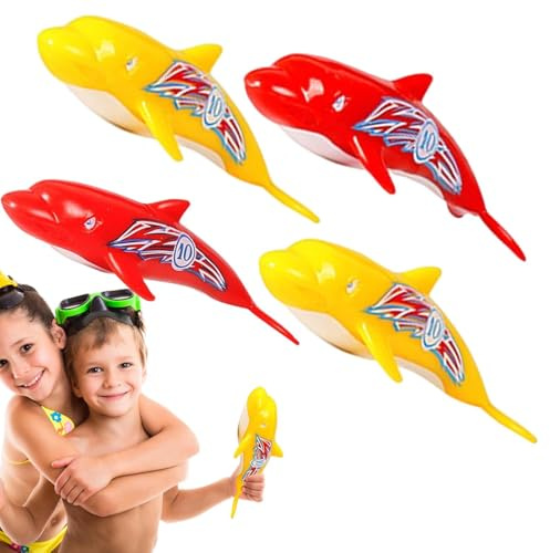 Generisk flytande fiskleksak – undervattensdykleksak, barnpool, leksak, set med dykstavar dykringar sjöjungfrur, algleksak, banditer, ädelstenar | poolparty, present för