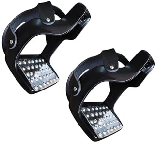 drburpily Étriers d'équitation Western légers en Aluminium de qualité supérieure avec pédale antidérapante en Acier Inoxydable pour Une sécurité optimale des Cavaliers Adultes.