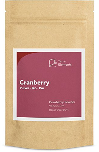 Terra Elements Cranberry bio en poudre 100 g I 100% pure I vegan I qualité crue