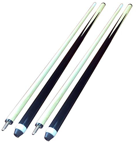 YRU 2 Petites Queues de Billard/Snooker Faites à La Main - Idéal pour Les Espaces Restreints Et Les Jeunes(Color:122CM)