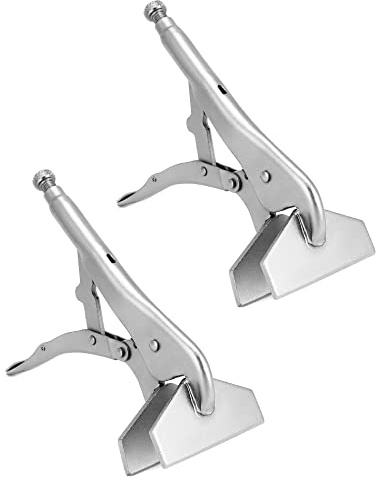 QWORK 10 Flat Jaw Locking Clamp – Heavy Sheet Metal Welding & Fabrication Tool for Workshop, Auto Body & Repair