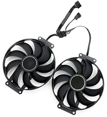 SISS Efficiente ventola di ricambio per ASUS RTX 3060 Dual OC & Asus GeForce RTX 3060 Ti 8GB Dual Mini OC, prestazioni di raffreddamento ottimali