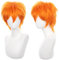 COSPLAZA Orange Cosplay Perücke Kurz Stachelig Flauschig Hitzebeständig Geschichtetes Synthetisches Haar Männer Frauen Halloween Party Perücke