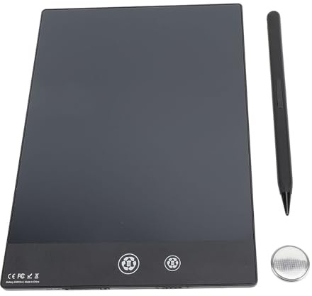 Tablette D'écriture LCD pour Adulte, Planche à Dessin Double Face Plein écran de 9,5 Pouces, Bloc-notes Numérique Effaçable et Réutilisable avec Stylo pour les Cours, le Travail,