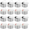 Oungy 16PCS 8cm Cooking Rings, 4cm Height Stainless Steel Crumpet Rings, Round Cake Rings Mini Cooking Rings with Food Press, Non-Stick Mousse Ring Round Food Rings for Cooking Eggs Desserts