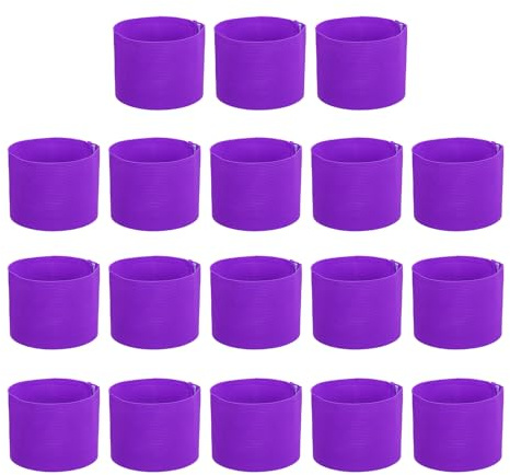PATIKIL Soccer Captain Armband, 18 Pcs Captain Arm Bands for Soccer Elastic Captain Arm Band Sports Captain Armbands for Youth Adult Football Team Training Purple