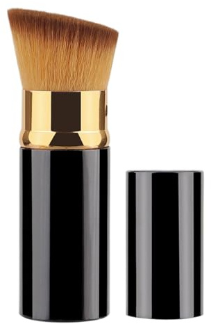 Sminkborste | Bärbar mjuk borst, resepulver foundation makeupborste, för flytande bronzer polering solskyddskräm markering resa fest dejting jul