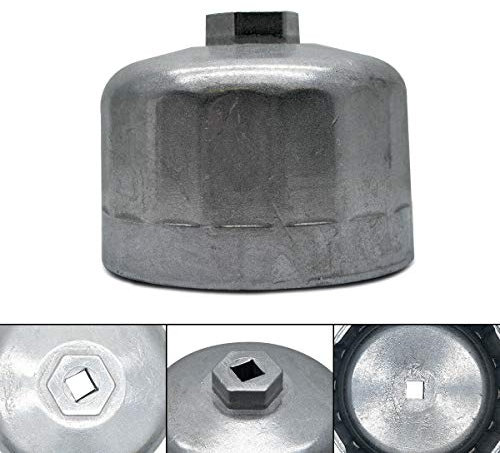Ölfilterschlüssel MASO Ölfilterkappe mit 16 Kant für 86mm Ölfilter Gehäusedeckel aus Edelstahl