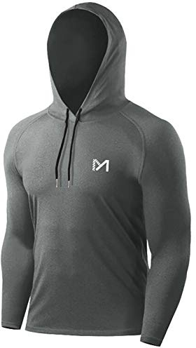 MEETYOO Sporttröja för män, funktionell tröja Långärmad löpartröja för män Fitness-tröja Andningsbara T-tröjor för löpning Gym Jogging