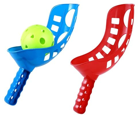 Toddmomy Scoop and Toss Game Sports Scoop Ball Set Scoop Ball Game Outdoor Sports Yard Park Beach Spiel für Kinder Erwachsene