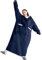 Emwwat Hoodie Decke mit Ärmeln und Kapuze, Wearable Blanket für Damen und Herren, Weiche Warme Riesen Sherpa Kuscheldecke Geschenke (Marineblau, 150 Lang)