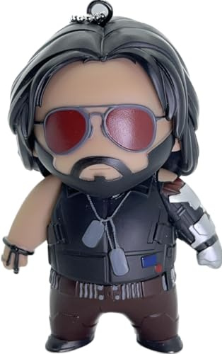Good Loot Cyberpunk 2077 Christmas Hanging Ornament - Johnny Silverhand - Collectible Vinyl Figure - Christmas Ornaments - Johnny Silverhand from Cyberpunk 2077 - Unique Collection - 8x8x12cm