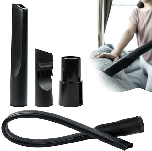 Accesorios Aspiradora Universal, Boquilla Aspiradora, Cepillo Aspiradora, para Hendiduras, para Limpiar Hendiduras Debajo de Muebles, Asientos de Coche, con Conexión de 35/32 mm, 4 Piezas