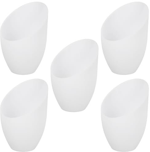 Happyyami 5 Pezzi Copertura Ombrello Di Ferra Sostituzione Dell'Ombra Della Lampada Di Plastica Copertine Bianche Della Luce Lampada Da Pavimento Per Camera Da Letto 35mm