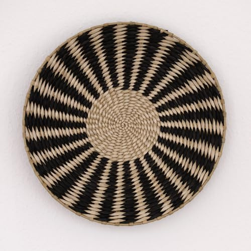 DECCARO Wandkorb Boho schwarz, groß