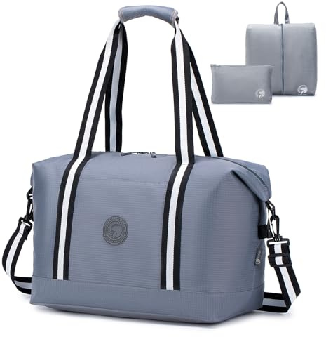 SPAHER Bolsa de Viaje 40x30x25 Eurowings Equipaje de Mano Bolsa de Deporte Gimnasio Mujer Hombres Impermeable Bolsos Maternidad Hospital Fin Semana Cabin Duffle Bag Gym Bag Negro