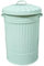 KetoBarrow Metal Retro Dustbin Waste Rubbish Animal Feed Outdoor or Indoor Bin, Steel Sage Green Bin 45L Maxi Plus
