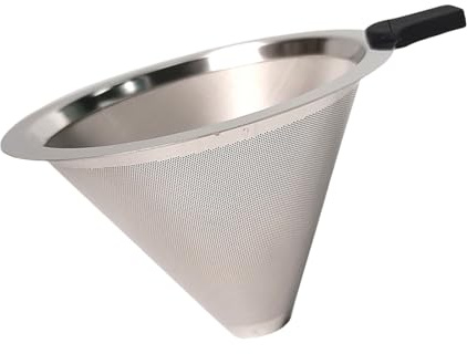 Cafetera de acero inoxidable con goteo manual para uso doméstico