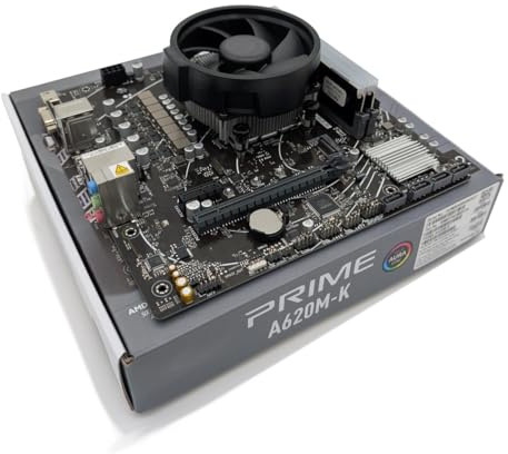 Ryzen 5 7600 3.8Ghz (Turbo 5.1Ghz) 6 Core 12 Thread CPU, PRIME A620M-K Motherboard & 32GB 6400Mhz RGB DDR5 RAM Pre-Built Bundle