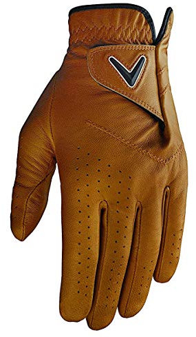 Callaway Golf Opti Color Glove (Worn on Left Hand, Standard, Medium, Tan)