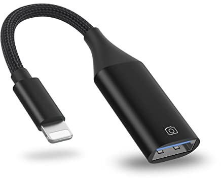 IVSHOWCO Kamera Adapter für iPhone, iPad auf USB OTG Kabel Adapter, unterstützt USB Flash Drive, Kartenleser, Maus, Tastatur, MIDI