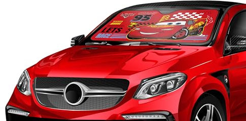 PARASOLE PER PARABREZZA AUTO 130X70 CM CARS