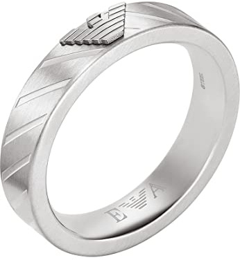 Emporio Armani EGS2924040512 Herren Ring Edelstahl Silber 20,1 mm Größe 63