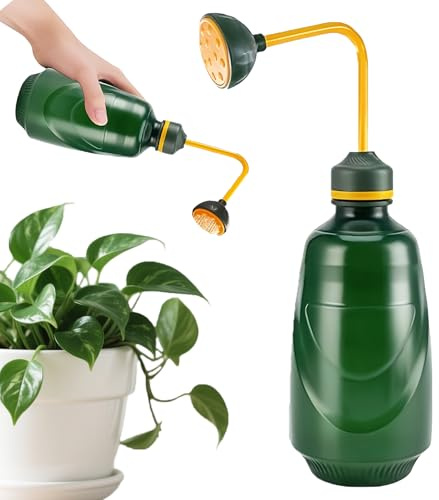 SilverChry Bonsai, annaffiatoio per fiori, irrigatore morbido, irrigazione delicata, doccetta per piante, 450 ml, innaffiatoio per fiori, spray morbido (verde)