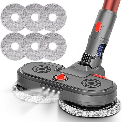 Italdos Cepillo limpiasuelos eléctrico 2 en 1 para aspiradora compatible con Dyson V7, V8, V10, V11, V15 – Limpieza simultánea y eficiente