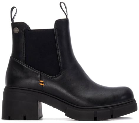 REFRESH - Botín Mujer Negro - Calzado Cómodo y Versátil - Moda casual - Modelo 17290501 (Talla 37)