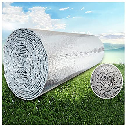 Pannelli riflettenti per radiatori, Rotolo di pellicola isolante riflettente al vapore da 1 a 9 m² for pareti, pavimenti, tetti, soffitte, roulotte(2mm(thk),1 * 9M (9m²))