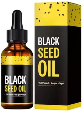 Black Seed Oil - Hjälper till att stärka immuniteten, skyddar leder, förbättrar matsmältningen, ger näring till hår, hud och naglar - Glutenfri