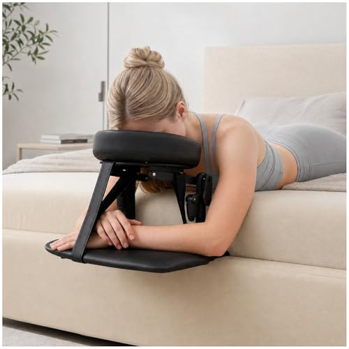 ShtNeeg Massage Headrest for Bed, Adjustable Massage Table Face Cradle at Home, Face Down Pillow After Eye Surgery, Massage Table Head Rest Kit for Sleeping Mattress