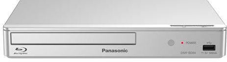 Panasonic DMP-BD84EG-S 2D Smart Network Blu-Ray/DVD Player, Applications Internet, Audio Haute résolution, Lecture à partir d'un Disque Dur Externe, USB, Ethernet, Design Compact, Argent