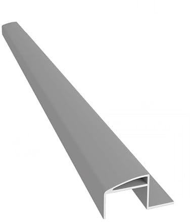 Renoplast® Profilé de Finition Pour Larmiers W10 Gris | Finition de Terrasses et Balcons | Sols Ventilés Rehaussé | Systèmes D'évacuation D'eau Profilé Angulaire | Résistance aux Intempéries