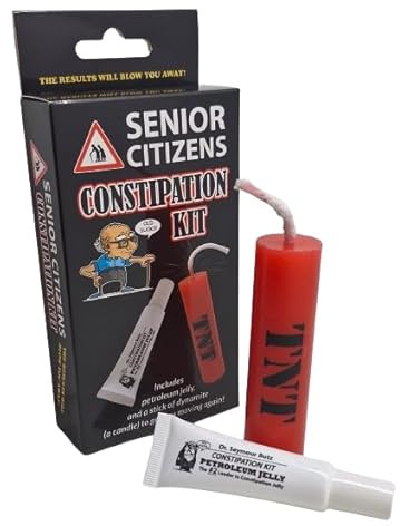 Diabolical DP1347 Constipation Kit - 70th Birthday Gifts for Men, Old Man Gifts, Presents for Grandma, Old Age Joke Gifts, Gag Gifts Secret Santa, for Dad