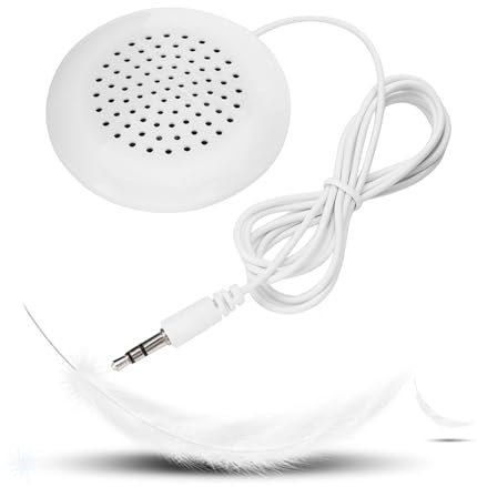 Mini Haut-Parleur, Enceinte Musique Oreiller Portable 3.5mm DIY avec Basse Stéréo Haut-Parleur Oreiller pour MP3, MP4, Lecteur CD, Téléphone Mobile et Plus.
