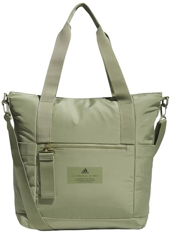 adidas All Me Tote Bag, Tent Green/Gold Metallic, One Size, All Me Tote Bag