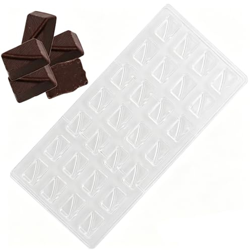 3D Schokoladenform aus Kunststoff, Transparent Schokoladenform, Pralinenform Backform Backzubehör, für Süßigkeiten, Hochzeits oder Geburtstagskuchen DIY （Rechteck）